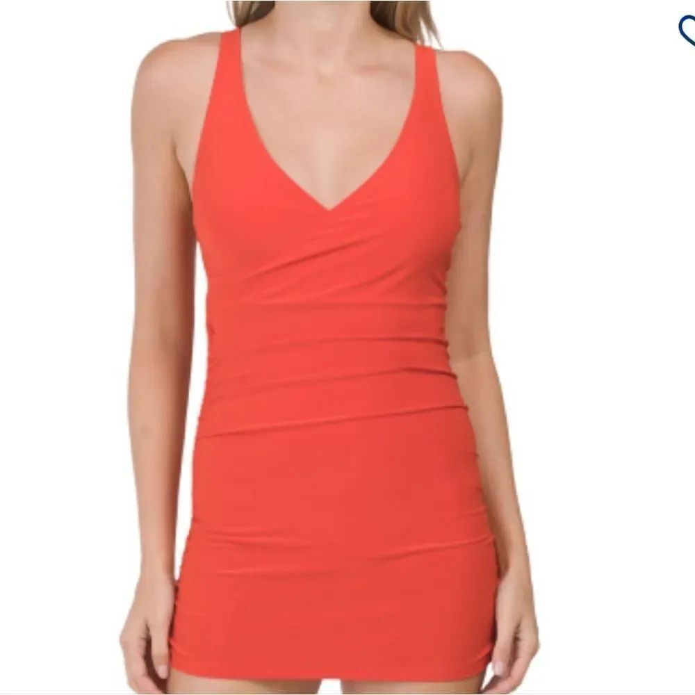 BEACH DAY TAMMY CONTROL V-NECK ONE-PIECE RUCHED DETAILS SWIMSUITS